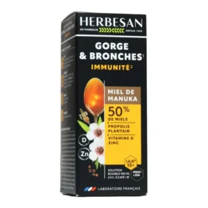 Miel de Manuka Solution Buvable Gorges et Bronches IAA 15+ 100 ml