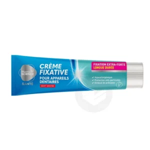 Pharmascience Crème Fixative pour Appareils Dentaires Fixation Extra-Forte Goût Neutre Hypoallergénique 40 g