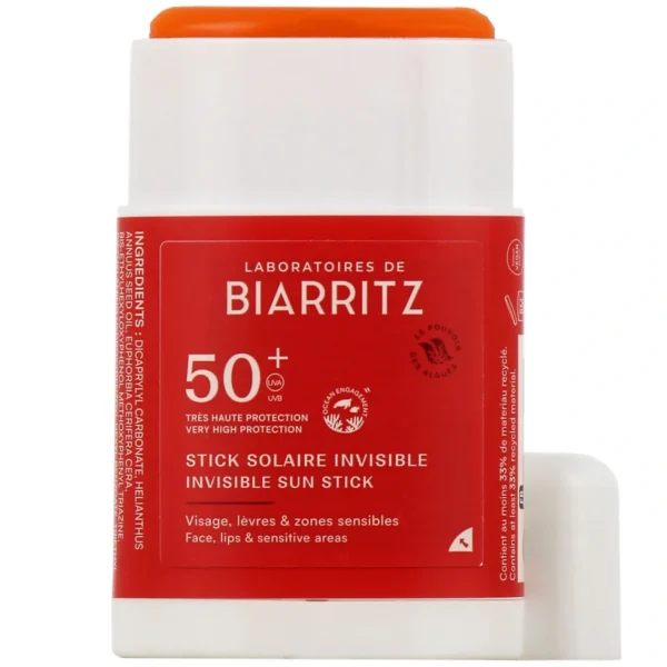 Stick solaire Pharmascience SPF 50+ – Stick solaire invisible visage
