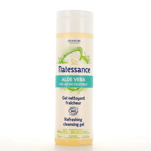 Natessance Gel Nettoyant Fraîcheur "Aloe Vera", 200 ml