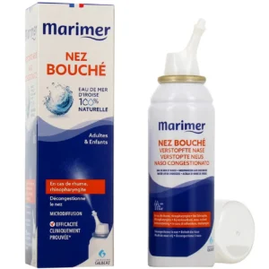 Marimer Eau de Mer Hypertonique Nez Bouché Rhume, Spray 100 ml