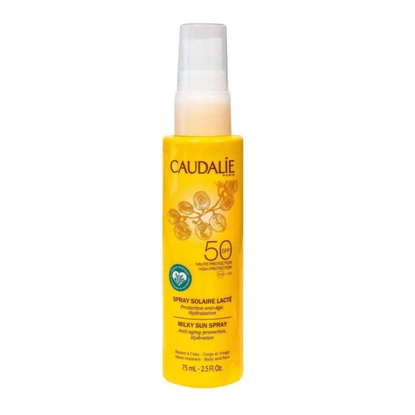 Caudalie Vinosun Protect Spray Solaire Lacté SPF50 Visage et Corps 75 ml