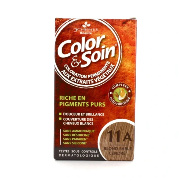 Color & Soin Coloration Permanente - Coloration : Blond Sable Cendré : 11A