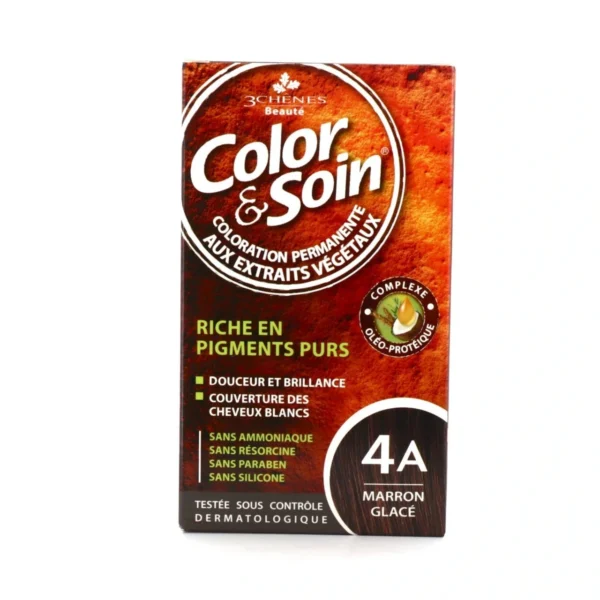 Color & Soin Coloration Permanente - Coloration : Marron Glacé : 4A