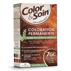 Color & Soin Coloration Permanente - Coloration : Blond Doré Cuivré : 7GC