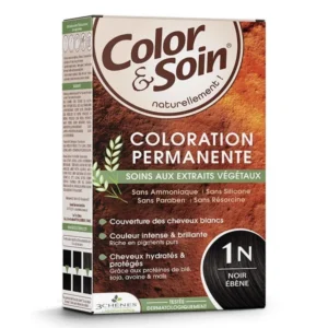 Color & Soin Coloration Permanente - Coloration : Noir Ebène : 1N
