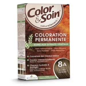 Color & Soin Coloration Permanente - Coloration : Blond Cendré : 8A