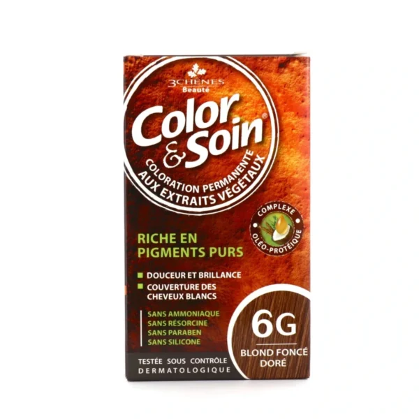 Color & Soin Coloration Permanente - Coloration : Blond Foncé Doré : 6G