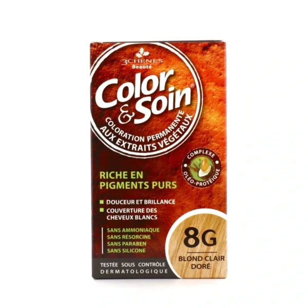 Color & Soin Coloration Permanente - Coloration : Blond Clair Doré : 8G