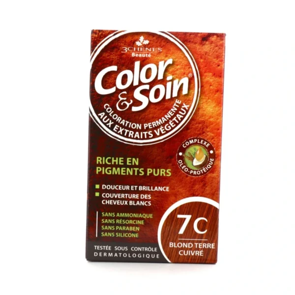 Color & Soin Coloration Permanente - Coloration : Blond Terre Cuivré : 7C
