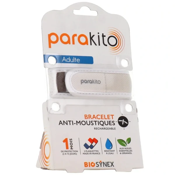 Parakito Bracelet Anti Moustique Rechargeable Adulte