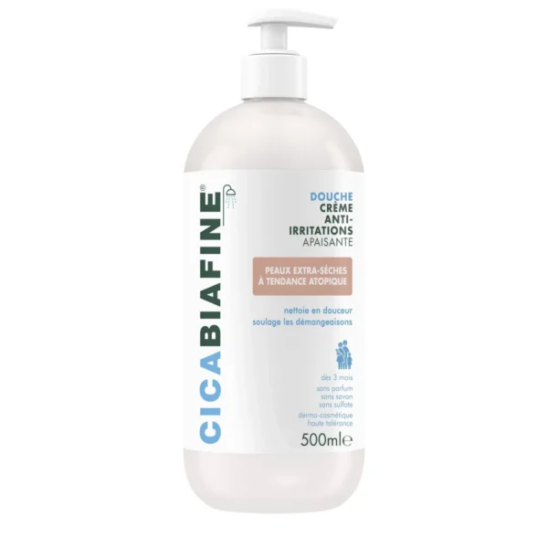 CicaBiafine Crème Douche Hydratante Anti-Irritations Peaux Extra-Sèches 500 ml