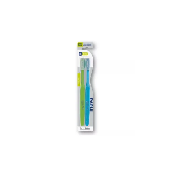 Inava Brosse à Dents Souple 20/100 Duo 2 Brosses
