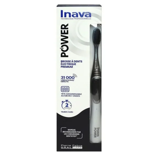Inava Power Brosse à Dents Électrique Premium Noire