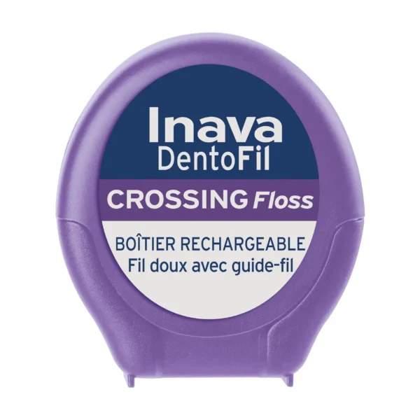 Inava Dentofil Crossing Floss Fil Dentaire Guide-Fils Appareils Orthodontiques Bridges Implants