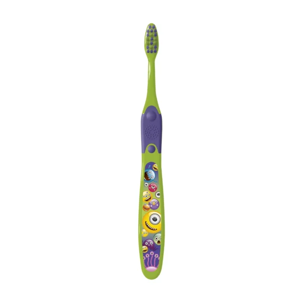 Elgydium Kids Emoji Monster Brosse à Dents Enfant 2-6 Ans Édition Limitée