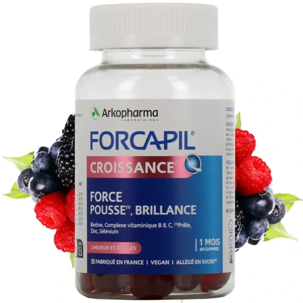 Arkopharma Forcapil Croissance et Beauté Cheveux 60 gummies