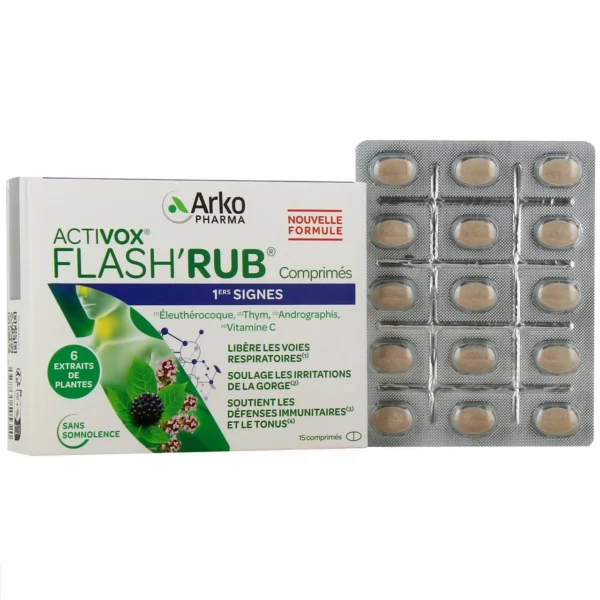 Arkopharma Activox Flash'Rub 15 comprimés - Gorge Irritée