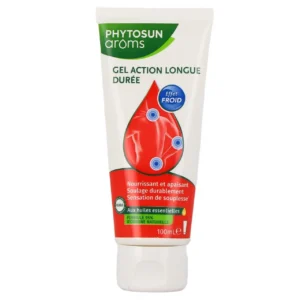 Phytosun Arôms Gel Action Longue Durée Effet Froid 4 Huiles Essentielles Zones d'Inconfort 100 ml