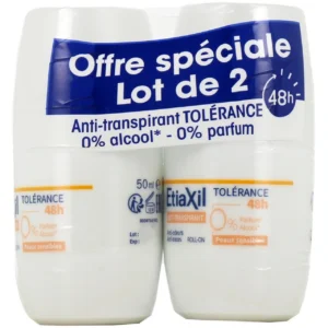 Etiaxil Déodorant Tolérance 48h Spray 50 ml x2