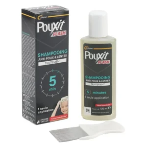 Pouxit Flash Shampoing 100ml - Traitement anti-poux et lentes