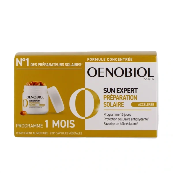 Sun Expert Préparateur Solaire Accélérée Lot de 2 x 15 Capsules