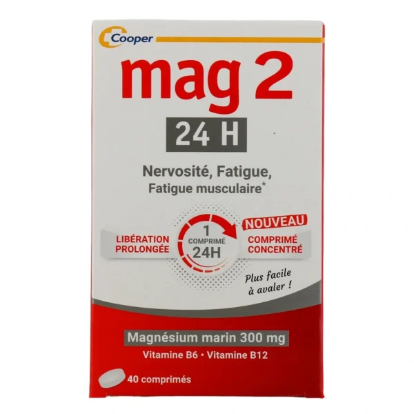 MAG 2 24H Comprimés - Boîte de 40