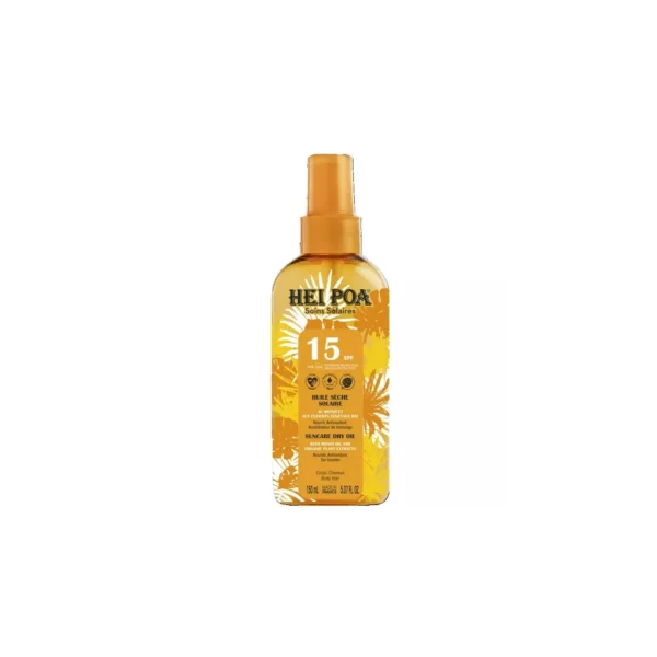 Hei Poa Huile Sèche Solaire SPF15 Corps et Cheveux Spray 150 ml