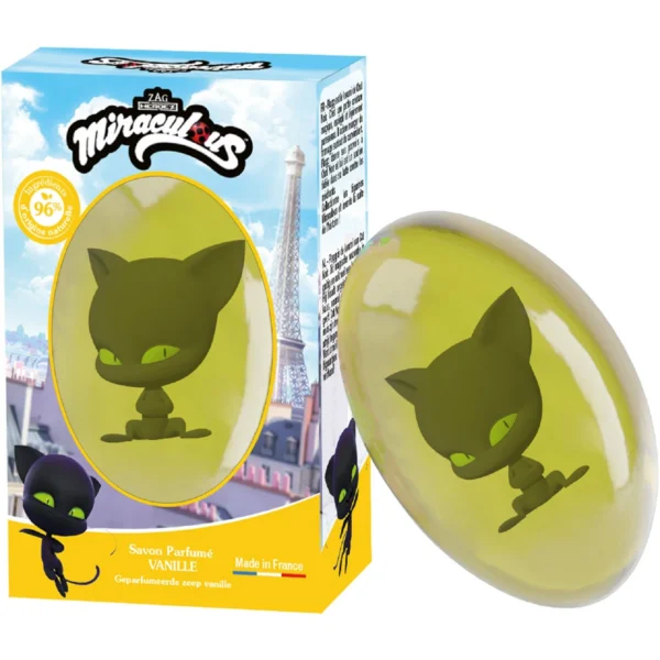 Le Comptoir du Bain x Miraculous Savon Solide Vanille Figurine Plagg 75 g
