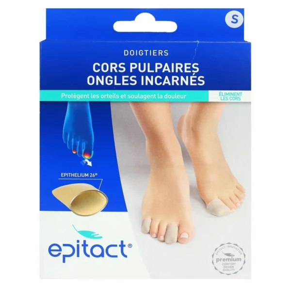 Epitact Doigtiers Epithelium 26 Cors Pulpaires Ongles Incarnés Taille S Boîte de 2