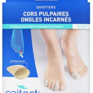 Epitact Doigtiers Epithelium 26 Cors Pulpaires Ongles Incarnés Taille M Boîte de 2