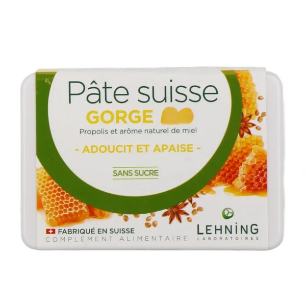 Pâte Suisse Gorge Propolis et Miel