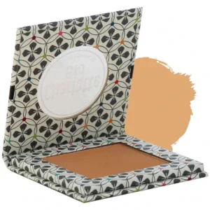 Poudre compacte dorée certifiée bio