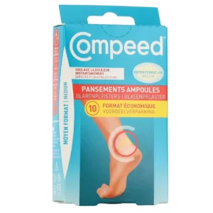 Compeed Pansements Ampoules Moyen Format Boîte de 10
