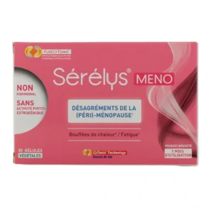 Sérélys MENO Ménopause Périménopause Bouffées de chaleur Fatigue 30 gélules