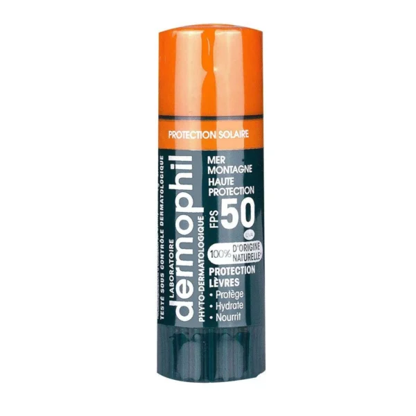 Dermophil Indien Stick Lèvres Solaire Très Haute Protection SPF 50+ Naturel