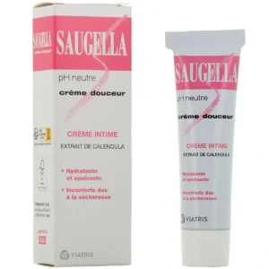 Saugella Crème Douceur Intime 30 ml - pH neutre pour muqueuses irritées