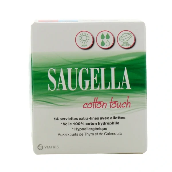 Cotton Touch Jour 14 Serviettes Extra-Fines avec Ailettes