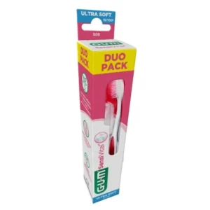 GUM Sensivital Brosse à Dents Ultra-Souple Tête Compacte Lot de 2