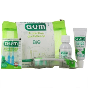 GUM Trousse de Voyage Protection Quotidienne Bio 4 Articles