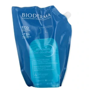 BIODERMA Atoderm Gel douche lavant doux hydratant sans savon eco recharge 1L