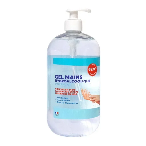 Algovital Gel Hydroalcoolique Mains, Flacon de 1 Litre