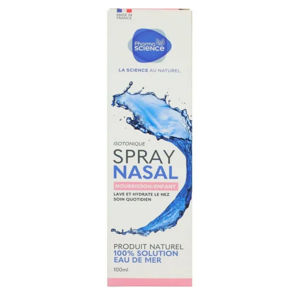 Pharmascience Spray Nasal Isotonique Nourrisson et Enfant, 100 ml