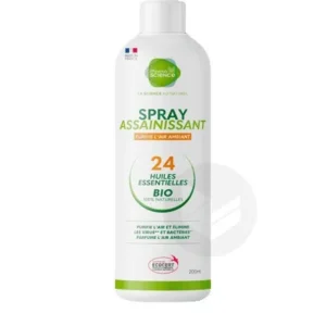 Pharmascience Spray Assainissant Bio aux 24 Huiles Essentielles, 200 ml