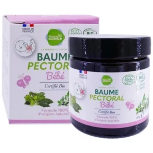 Pharmascience Bio Baume Pectoral Bébé Massage Apaisant Dès 6 Mois Huiles et Beurres Bio 50 g