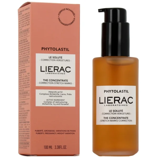 Lierac Phytolastil Le Soluté Correction Vergetures Lierre Alchémille Prêle 98 % Naturel 100 ml