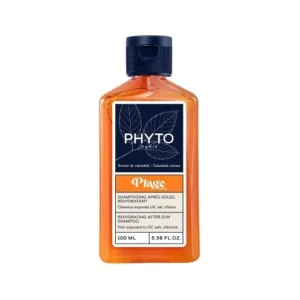 Phyto Phytoplage Shampooing Après-Soleil Réhydratant Cheveux Exposés UV Sel Chlore Calendula Mauve Blanche 100 ml