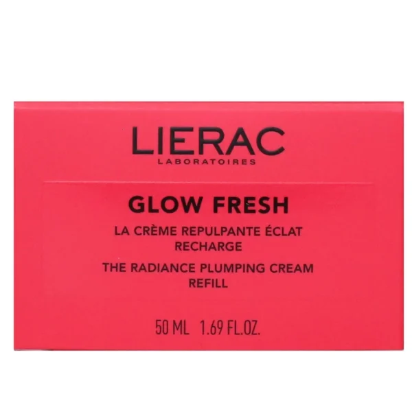 Lierac Glow Fresh La Crème Repulpante Éclat Acide Hyaluronique Squalane Tulipe Peaux Normales à Sèches Recharge 50 ml