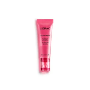 Lierac Glow Fresh Le Lip Gloss Repulpant Acide Hyaluronique Pigments Réactifs au pH Vanille Glacée 98 % Naturel
