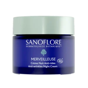 Sanoflore Merveilleuse Crème Nuit Anti-Rides Bio Rétinol Vegan Peptides de Lin AHA Fermeté 50 ml